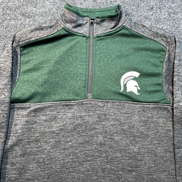 Colosseum Other - Michigan State University MSU Spartans Quarter Zip Gray Light Jacket Mens Small